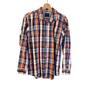 Nautica XL Men's Black/Red Plaid Flannel Shirt [0427]